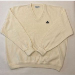 IZOD Ivory Logo V-Neck Pullover Men’s Sweater 2XL